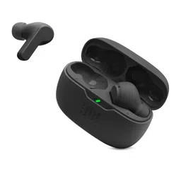 JBL Vibe Beam in-Ear Wireless Earbuds (TWS) with Mic,App for Customized Extra Bass Eq,32 Hours Battery&Quick Charge,Ip54 Water&Dust Resistance,Ambient Aware&Talk-Thru,Google Fastpair (Black) image 1