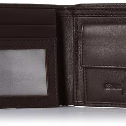 justrack Boys Dark Brown Color Genuine Leather Money Purse (LWM00190-JT_9) image 4