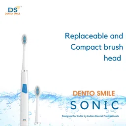 d s dento smile mkprak series Sonic Vibratory Toothbrush (White) image 5