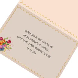 Party Propz Greeting Card for Anniversary - 1pc Greeting Card for Love/Greeting Card for Husband | Anniversary Card | Notecards | Greeting Cards | Happy Anniversary Card (Cardstock) image 5