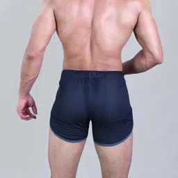 keepfit Men's Grey-Black mesh Swim Shorts image 4