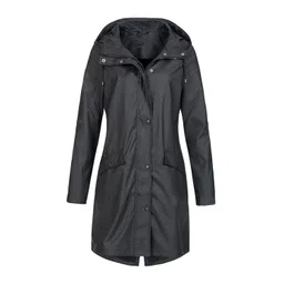 bnf Women Hiking Hooded Jacket Outdoor Sport Coat Waterproof Hooded Raincoat L Black | Clothing Shoes & Accessories | Womens Clothing | Coats & Jackets image 1