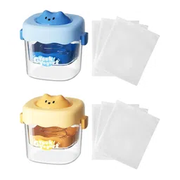 CALANDIS® Greek Yogurt Strainer with Lid Whey Separator for Sauce Nut Milk Fruit Juice Yellow | Yogurt Makers | Small Kitchen Appliances image 3