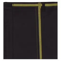 prakasam cotton Men's Welcro pocket Black Colour Dhoti. (Hip Size-36, Length - 42 inches) … image 4
