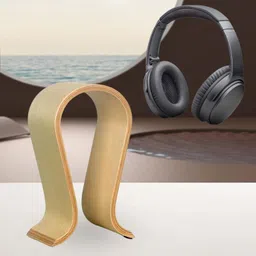 BNF®Universal Headset Display Stand Desktop Wooden Headphone Holder for Husband Wood|Consumer Electronics | Headphone Parts & Accessories|1 Headphone Holder Display Stand image 3