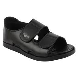 medifeet Men's Black Double Strap Open-Toe Sandals image 1