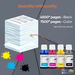 needle ; pin point precision Needle 4x70gms (CMYK Combo) GT51/GT52 Inkjet Ink Compatible with 5810 5811 5820 5821 115 116 117 310 315 319 410 415 416 419 457 Ink Tank Printers image 5