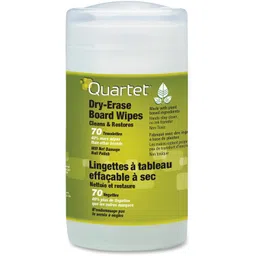 Quartet Dry Erase Cleaning Wipes, 70 Sheets, Non-Toxic Disposable Whiteboard Wipes, Low-Odor (52-180032Q),70 Wipes image 4