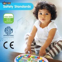 Toyshine Musical Piano Book With Lights Learning Educational Interactive Infant Toddler Kids Toy - Multicolor image 4