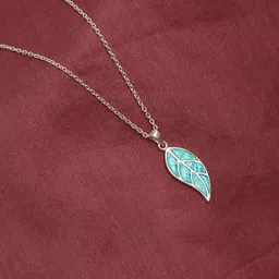 lecalla 925 Sterling Silver Pendant Necklace for Women | BIS Hallmarked Necklace Pendant Cable Link Chain Women's | Jewelry Gift for Birthday Wedding Anniversary image 4