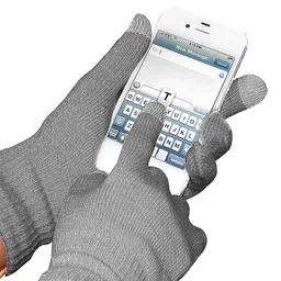 malvina Men's & Women Touch Screen Winter Gloves Warm Touchscreen Woolen Mittens (Grey) image 3