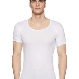 rupa jon Men's Modern Regular Fit Solid (JN Vest WHT_White_S) image 1