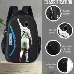 ronaldo Laptop Bag School Bag Travel Daytrip Office College Backpack for Girls & Boys Multi-Purpose Bag image 4