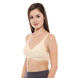 bodycare Women's Cotton Non Padded Wire Free Sports Bra Multicolored image 4
