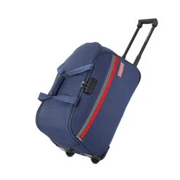 lavie sport Cabin Size 53 cms Victor Combi Anti-Theft Wheel Duffle Bag (Navy) image 1