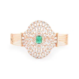 zaveri pearls Rose Gold Dazzling Cubic Zirconia Contemporary Bracelet For Women-ZPFK16936 image 1