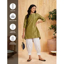 amazon brand - myx Women's Relaxed Cotton Dhoti Pants image 3