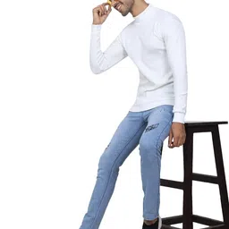 youth robe - premium brand Men's Turtleneck Ribbed Sweater, Long Sleeve, Slim Fit image 2