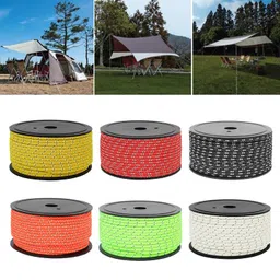 calandis CALANDIS™ Camping Tent Rope Canopy Shelter Survival Gear Kayak Canoe Outdoor Guy Lines Yellow | Tent Canopy | Tents Canopies | Camping Hiking | Outdoor Sports image 5