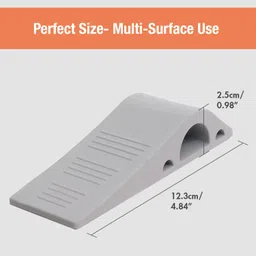 safe-o-kid Safe-O-Kid® Pack of 2 BPA-Free Silicone Door Stoppers – Anti-Slip, No Harm to Kids, Fits All Doors, Multi-Surface TPR, Grey image 5