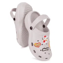 drackfoot LightiWeight Comfortable Regular Wear Clogs for Women |Sandal for Women| Stylish Clogs for Women(Grey) |PEN-010-4 image 2