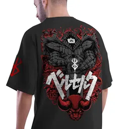 crazymonk Berserk Anime Oversized T-Shirt image 4