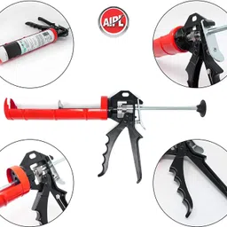 AIPL Ultimate Heavy Duty Caulking Gun, No-Drip Hand Caulk Gun, Silicone Gun with Aluminium Strong Handle, 700gm image 3