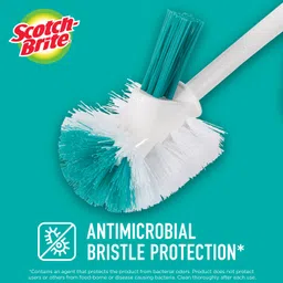 Scotch-Brite Premium Toilet Plastic Brush with Round Container (Pack of 1) image 2