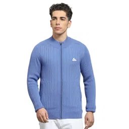 monte carlo Mens Solid Blue Round Neck Full Sleeve Pullover_1240568FZ-2462 image 1