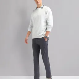 arvind Slim Fit Solid Sweatshirt image 3