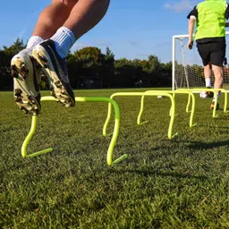 Thrifty Sports Agility Ladder for Training - Speed, Soccer, Football, Fitness, Legwork, Soccer. Boxing, Basgetball, Tennis (10 Pcs 9" Hurdle) image 4