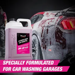 Wavex Car Shampoo Extreme Wash 5L with Two Pcs Microfiber Cloth 40x40cm 340gsm | pH Neutral | Also works as Foam Wash Shampoo image 3