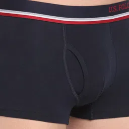 u.s. polo assn. Mens Solid Cotton Spandex I014 Trunks - Pack of 2 image 5