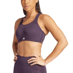 adidas Women's Polyester Wire Free Modern Sports Bra image 5