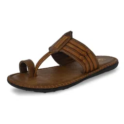 softy vegen Men's Ethnic Kohlapuri, Chappals & Slippers - Casual Footwear for Indoor/Outdoor Use | Cushioned Kohlapuri Slippers with Toering | Soft, Comfortable & Lightweight | Memory foam insole | Ethnic wear | Non slip sole | Casual and Trendy image 3
