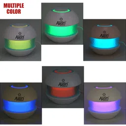Allin Exporters Humidifier for Bedroom Ultrasonic Magic Diamond USB Mini Portable Air Purifier with LED Light & Auto Shut Off for Car, Office Baby Cabin and Small Rooms (150 ml, Random Color) image 4