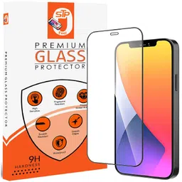 stp feel STP FEEL® (Pack of 1 Tempered Glass For iPhone 12 Mini | Edge to Edge Coverage Screen Protector Guard with Easy Installation Kit image 1