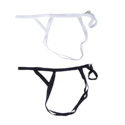 saz dekor SAZ DEKOR® Men T Back Thongs Strap Open Suspensory For Lover Gift Maid Cosplay White image 5