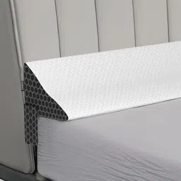 orista Orista™ Memory Foam Bed Wedge Headboard Mattress Gap Pillow | Gap Filler 0-8 Inch Between Headboard and Mattress with Side Pockets| Queen Size 60 x 10 x 6 Inch | Skin Friendly Cover image 1