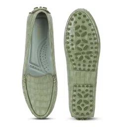 yoho Bliss Comfortable Slip On Semi Casual Loafer for Women | Stylish Fashion Moccasins Range | Cushioned Footbed Finish | Flexible | Style & All-Purpose | Formal Office Wear Shoe image 3