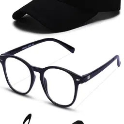 Giffemans Men and Women's Cotton Plain Combo Pack of 3 Offer (Cap, Sunglass, Black Mask) Summer Accessories image 1