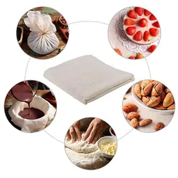 Hian Muslin Cotton Cloth | Food-Grade & BPA-Free | Multi-Purpose Kitchen Tool for Straining, Cheese & Paneer Making, Roti Wrapping, Steaming Momos & Idlis, Filtering & Cooking (1 Meter | 37x37 Inch) image 5