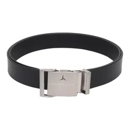 sunshopping Men’s Formal Genuine Leather Auto-lock Adjustable Belt (JAFA-42-BL) image 3