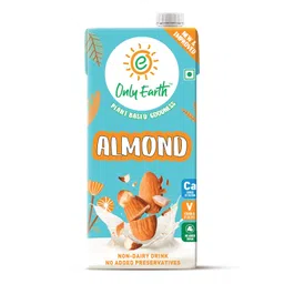 Only Earth Almond Drink | Unsweetened | Lactose-Free | Preservatives Free | Made with Natural Almond Paste | Source of Calcium | Contains Vitamin D,E,B1,B2 & B12 | Dairy Alternative | Cholesterol Free | Plant-Based Alternative | Barista Edition 1L image 1