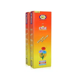 Cycle Pure Agarbatti Three in One Incense Sticks || Pack of 2 (250gm per Pack) || 3 Signature Fragrances Floral, Woody, Lily I Natural Fragrance for Puja, Meditation, Refreshing Ambience image 1