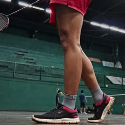 KUE Graduated Compression Socks | Women & Men|Formal, Sports, Running & Fitness|Improved Blood Circulation, Pain Relief, Recovery|Ankle Length|Combo Packs (Grey Black, L) image 5