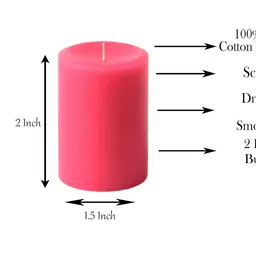 atorakushon atorakushon® Smokeless Scented Paraffin Wax Multi Colour Round Pillar Candles Decoration for Party,Birthday Party,Dinner Table, Living Room Pack of 6 image 3
