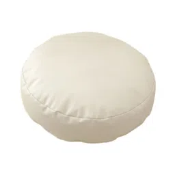 MYADDICTION Round Floor Cushion 40cm Soft Floor Pillow for Office Bay Window Living Room Beige White image 4