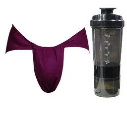 spenca Men's CottonGym Supporter with Shaker Magenta color image 1