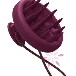 CARESMITH Bloom Scalp Massager | All Silicone Body with Super Soft Bristles | Hair Massager for Hair Growth | Head Massager Comb | Shampoo Brush image 1
